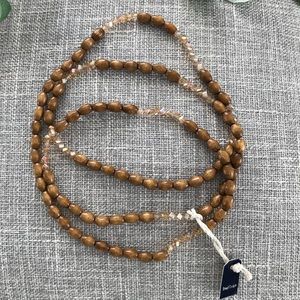 Brown Bead Necklace Buji Baja Hat Attack VSCO